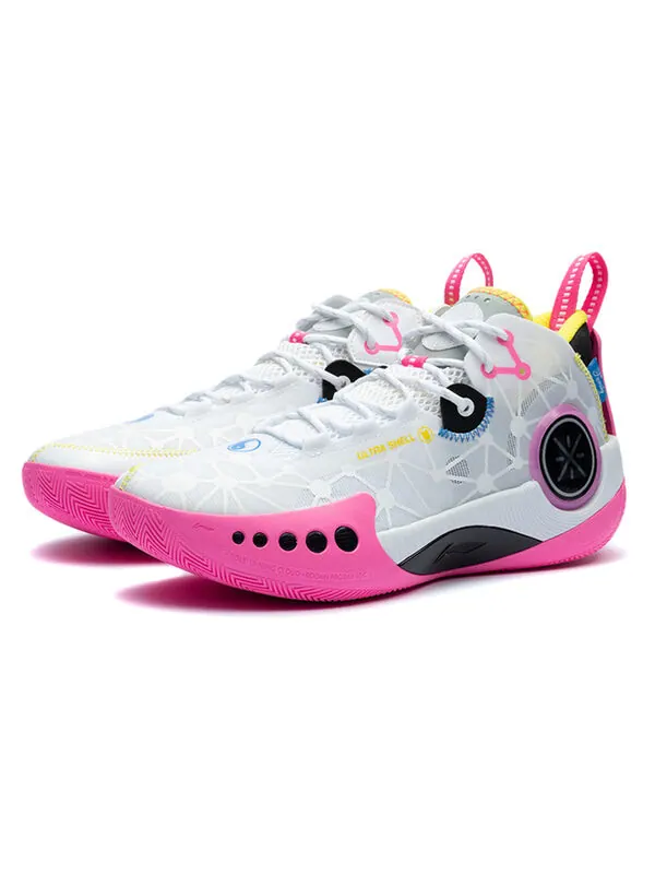 Кроссовки Wade Shadow 3 на корте Li-Ning — изображение 3 из 4, белый/розовый