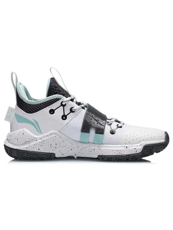 Кроссовки Wade Block Li-Ning — изображение 2 из 4, белый/черный/зеленый