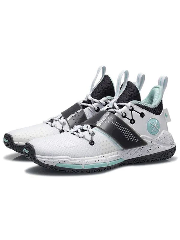 Кроссовки Wade Block Li-Ning — изображение 3 из 4, белый/черный/зеленый
