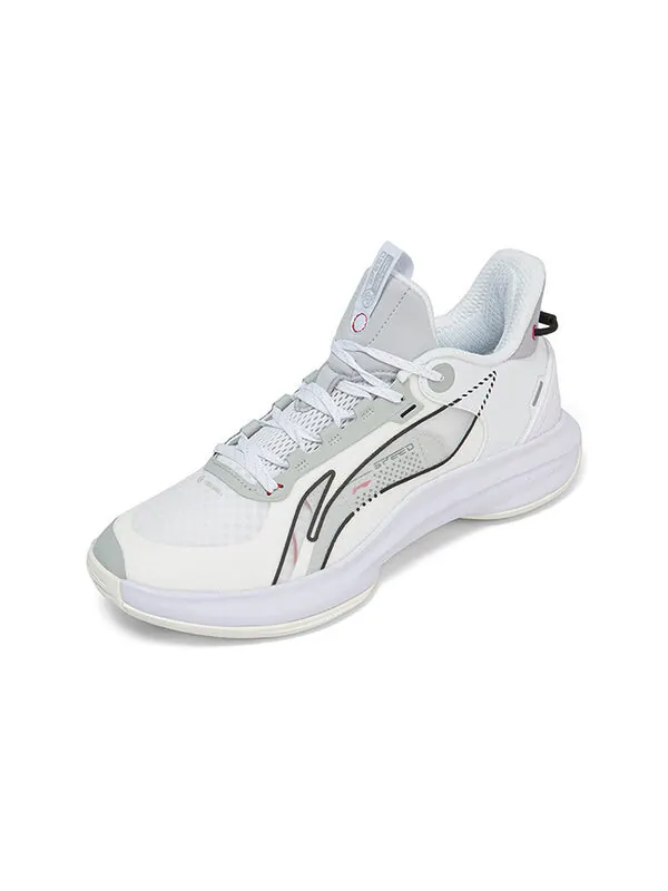 Кроссовки сверкающие середина Li-Ning — изображение 3 из 4, белый