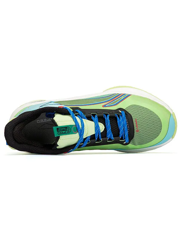 Кроссовки сверкающие середина Li-Ning — изображение 4 из 4, зеленый/синий