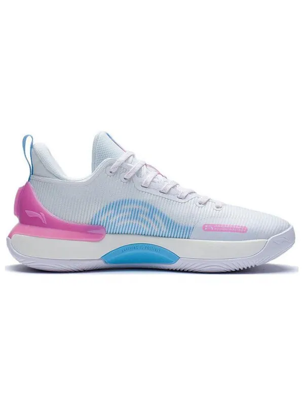 Кроссовки yushuai retro на корте Li-Ning — изображение 2 из 4, белый/синий/розовый