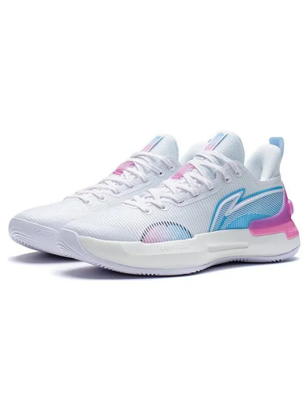 Кроссовки yushuai retro на корте Li-Ning — изображение 3 из 4, белый/синий/розовый