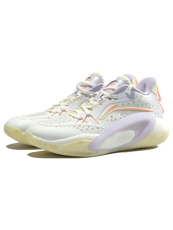 Кроссовки blast se mid Li-Ning — изображение 3 из 4, белый/желтый/фиолетовый