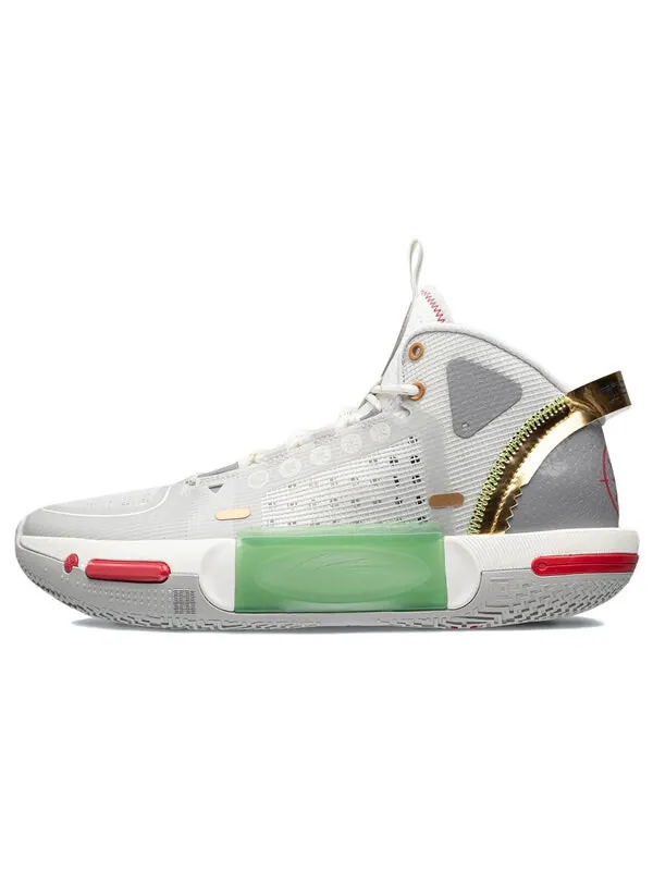 Кроссовки wade shadow 4 Li-Ning — изображение 2 из 4, белый/зеленый/золотистый