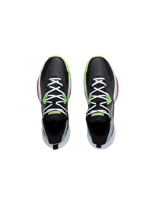 Кроссовки power 8 mid Li-Ning — изображение 3 из 4, черный/серый/зеленый