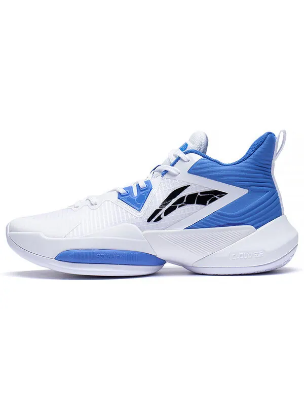 Кроссовки power 8 mid Li-Ning — изображение 2 из 4, белый/синий