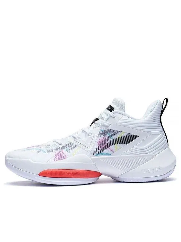 Кроссовки power 8 mid Li-Ning — изображение 1 из 4, белый/красный/черный