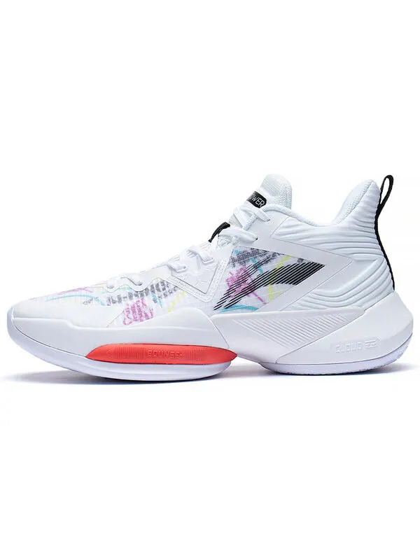 Кроссовки power 8 mid Li-Ning — изображение 2 из 4, белый/красный/черный