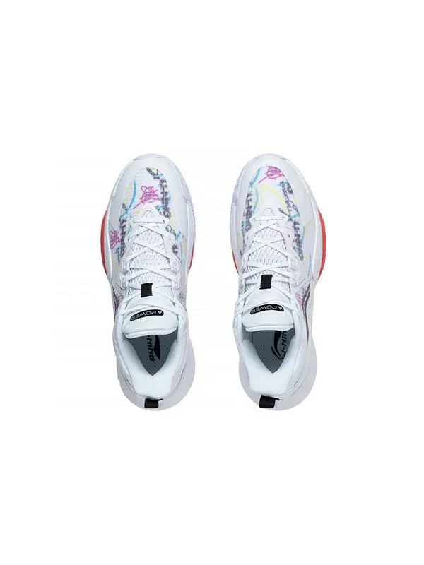 Кроссовки power 8 mid Li-Ning — изображение 4 из 4, белый/красный/черный
