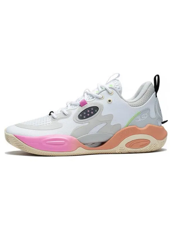 Кроссовки бродят весь день 7 Li-Ning — изображение 2 из 4, белый/серый/розовый
