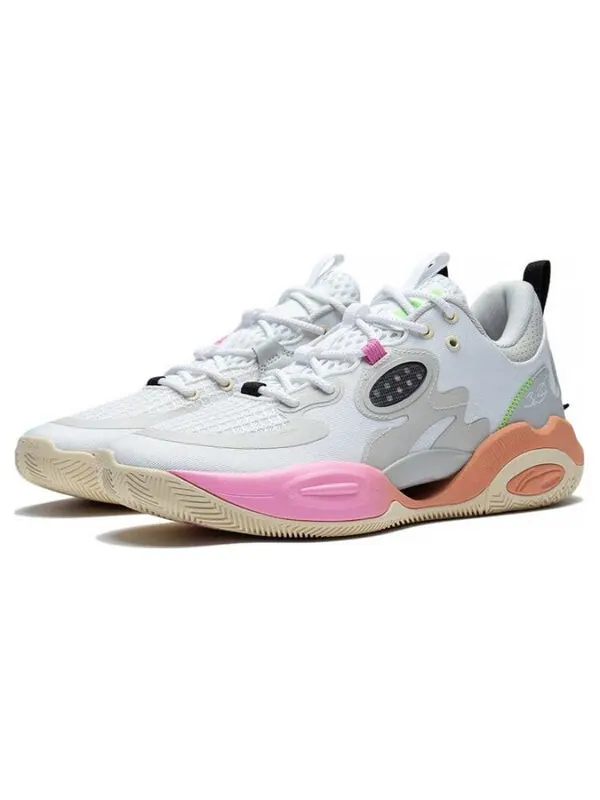Кроссовки бродят весь день 7 Li-Ning — изображение 4 из 4, белый/серый/розовый