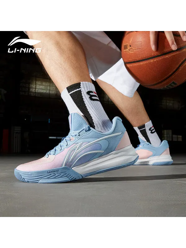 Кроссовки флэш-энергия 3 Li-Ning — изображение 3 из 4, синий/розовый