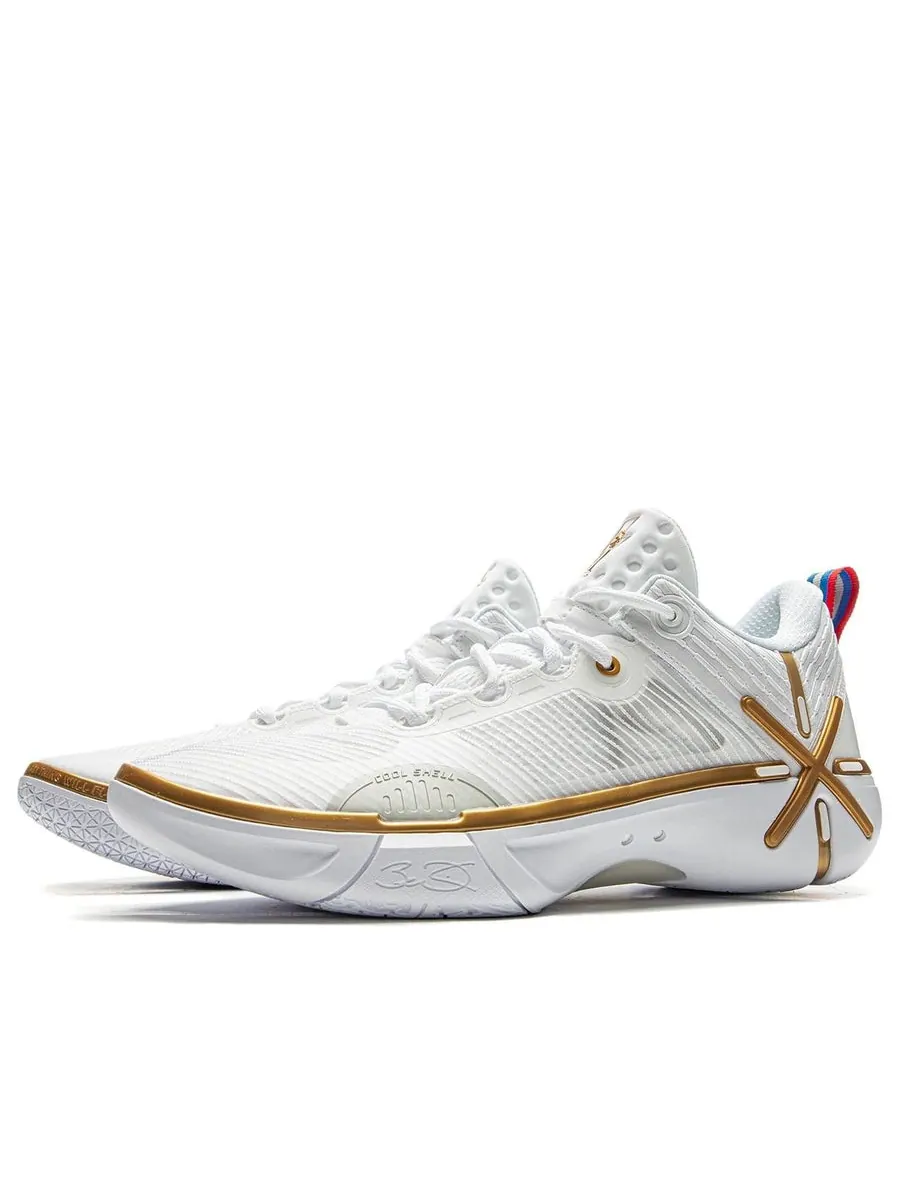 Кроссовки Li-Ning Wade Shadow 6 V2 'White Gold' — изображение 3 из 5, белый