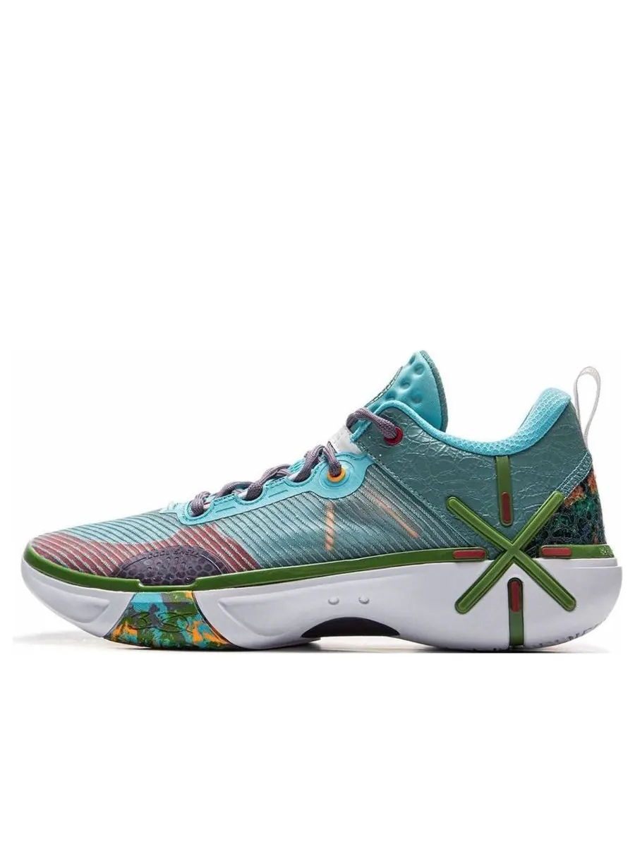 Кроссовки Li-Ning Wade Shadow 6 V2 'Blue Green' — изображение 1 из 6, синий