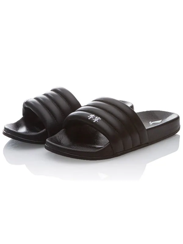 Тапочки bubble slide 'black' Li-Ning — изображение 4 из 4, черный