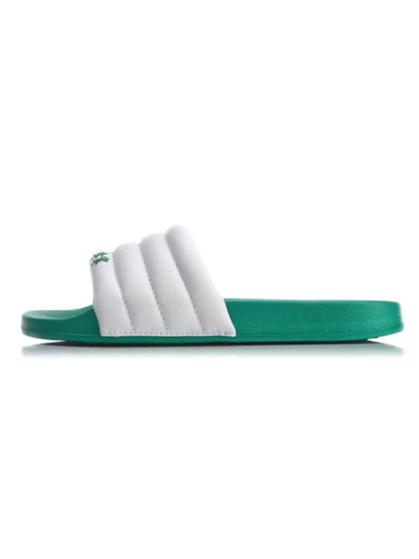 Тапочки ss20 bubble slide sandals white/green Li-Ning — изображение 2 из 4, белый, зеленый