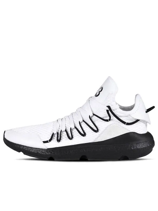 Кроссовки y-3 kusari 'white black' Adidas — изображение 1 из 4, черный/белый