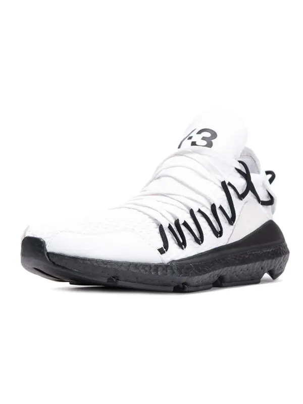 Кроссовки y-3 kusari 'white black' Adidas — изображение 2 из 4, черный/белый