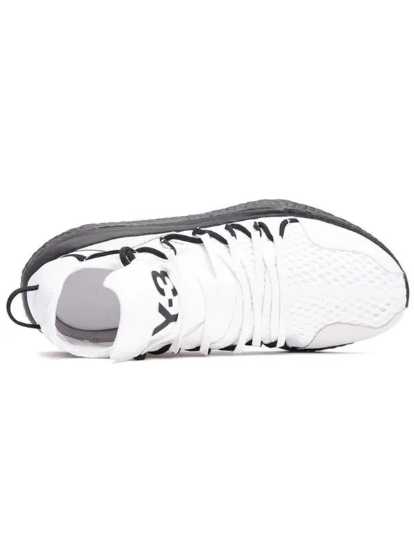 Кроссовки y-3 kusari 'white black' Adidas — изображение 4 из 4, черный/белый