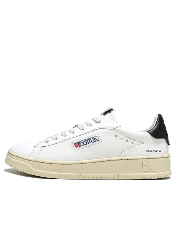 Кроссовки dallas low leather 'white black' Autry — изображение 1 из 4, белый/черный