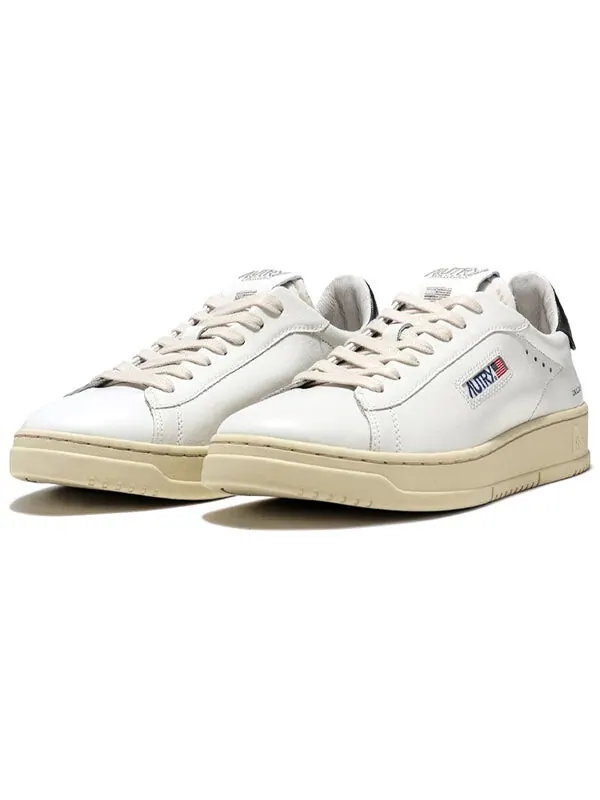 Кроссовки dallas low leather 'white black' Autry — изображение 2 из 4, белый/черный