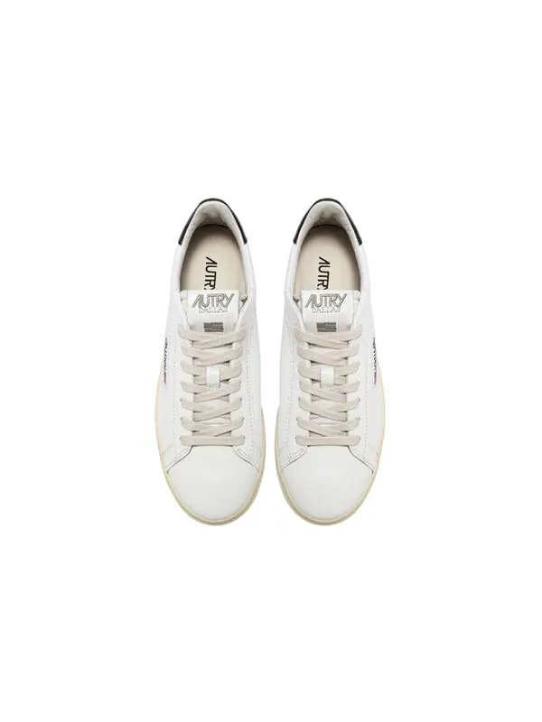 Кроссовки dallas low leather 'white black' Autry — изображение 3 из 4, белый/черный