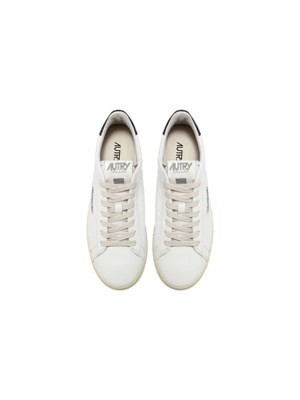 Кроссовки dallas leather low 'white navy' Autry — изображение 3 из 4, белый/темно-синий