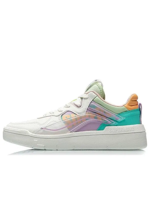 Кроссовки superwave низкие Li-Ning — изображение 1 из 4, белый/фиолетовый/зеленый