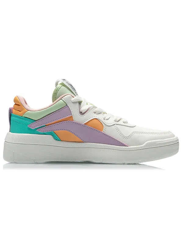Кроссовки superwave низкие Li-Ning — изображение 2 из 4, белый/фиолетовый/зеленый