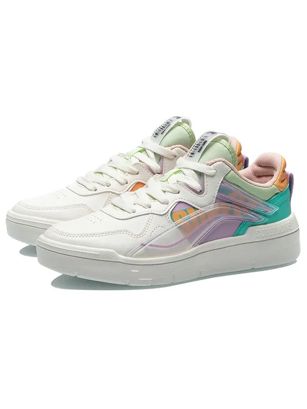 Кроссовки superwave низкие Li-Ning — изображение 3 из 4, белый/фиолетовый/зеленый