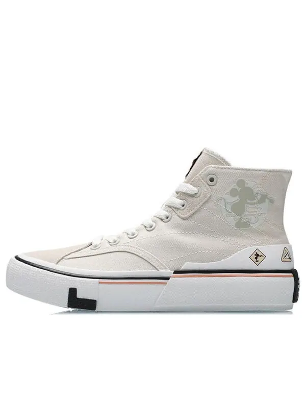 Кроссовки холщовые высокие кроссовки Li-Ning — изображение 1 из 4, бежевый/белый