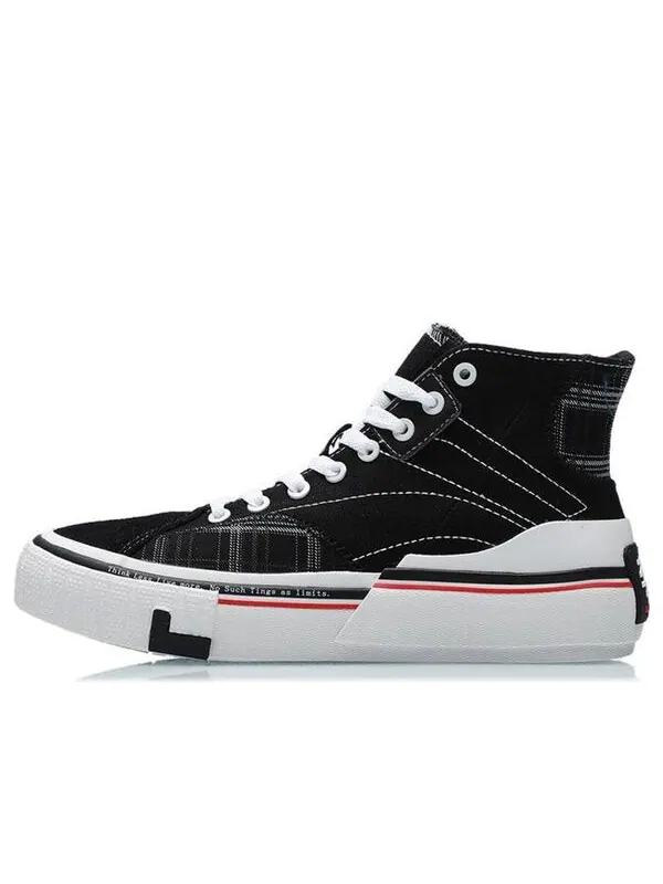 Кроссовки холщовые высокие кроссовки Li-Ning — изображение 1 из 3, черный/белый/красный