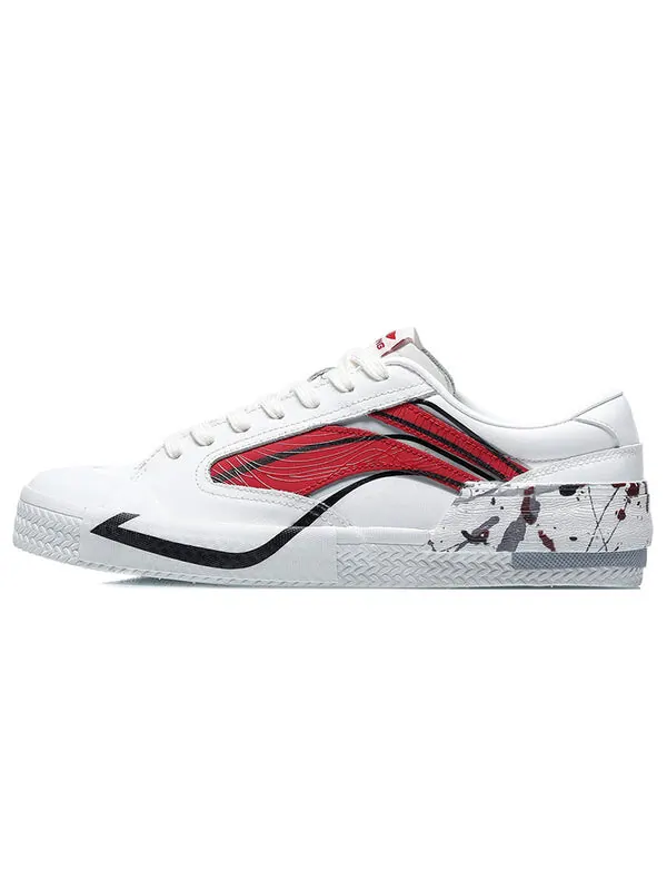Кроссовки weiwu парижская неделя моды винтажная обувь Li-Ning — изображение 2 из 4, белый/красный