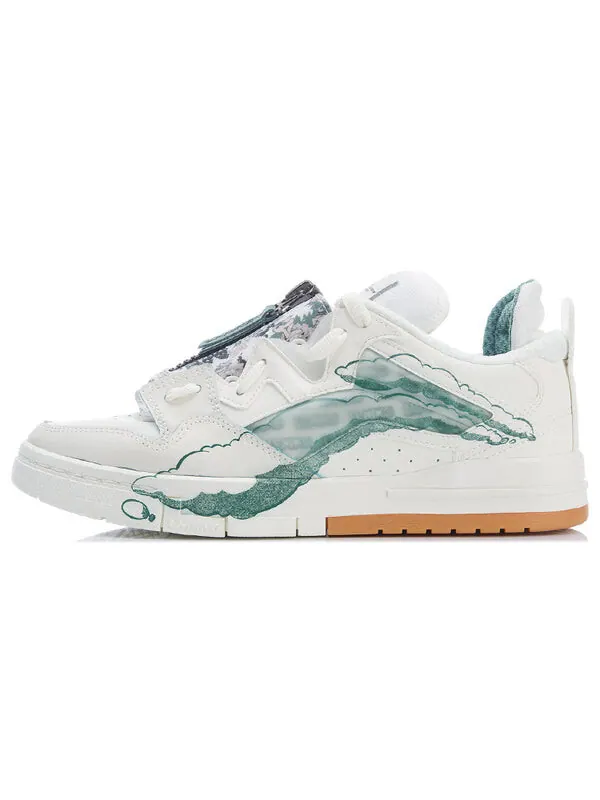 Кроссовки wave pro x og_slick Li-Ning — изображение 2 из 4, белый/зеленый/коричневый