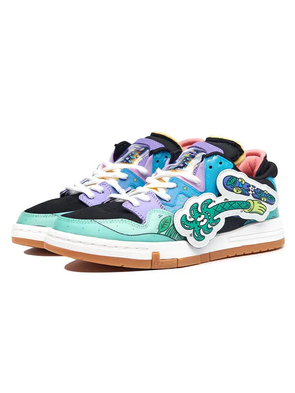 Кроссовки x steven harrington weiwu pro artist двойные нашивки на липучке Li-Ning, мульитколор — изображение 3 из 4, мульти