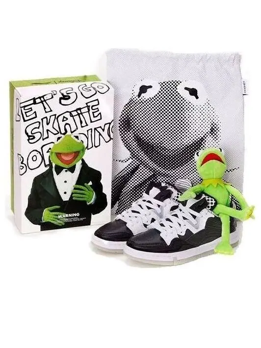 Кроссовки wave pro x kermit 'black white special box' Li-Ning — изображение 1 из 4, черный/белый