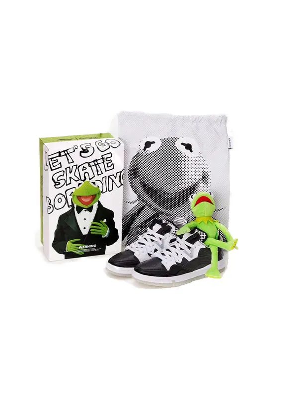 Кроссовки wave pro x kermit Li-Ning — изображение 2 из 4, черный/белый