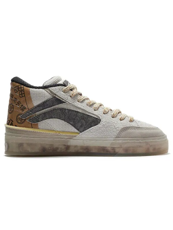 Кроссовки badfive wave 180 Li-Ning — изображение 3 из 4, серый/коричневый/желтый