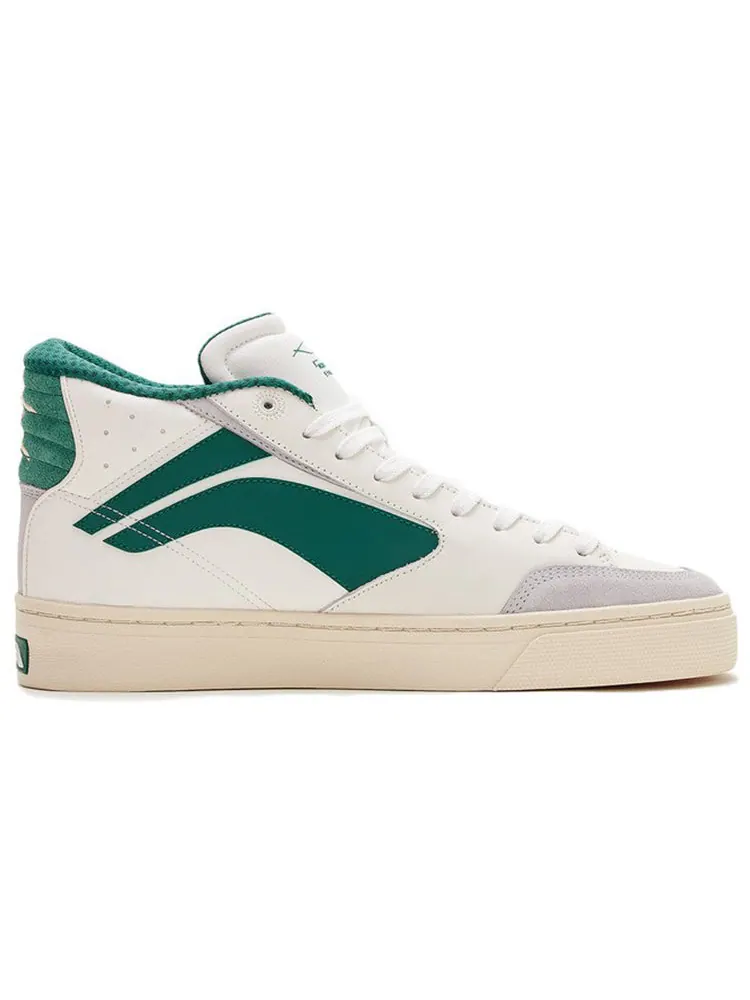Кеды (WMNS) Li-Ning 180 Cozy Skateboarding Shoes White Green — изображение 2 из 5, белый