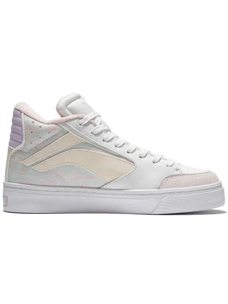 Кеды (WMNS) Li-Ning 180 Cozy Skateboarding Shoes Camouflage — изображение 2 из 7, белый