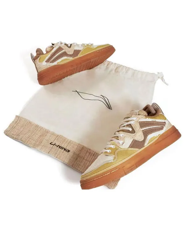 Кроссовки волна про Li-Ning — изображение 1 из 4, белый/бежевый/коричневый