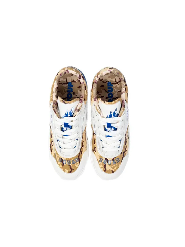 Кроссовки волна низкая 50 50 Li-Ning — изображение 3 из 4, белый/синий/коричневый