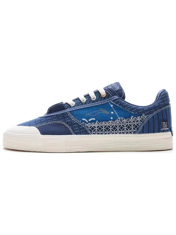 Кроссовки wave pro low 50 50 Li-Ning — изображение 2 из 4, синий/белый