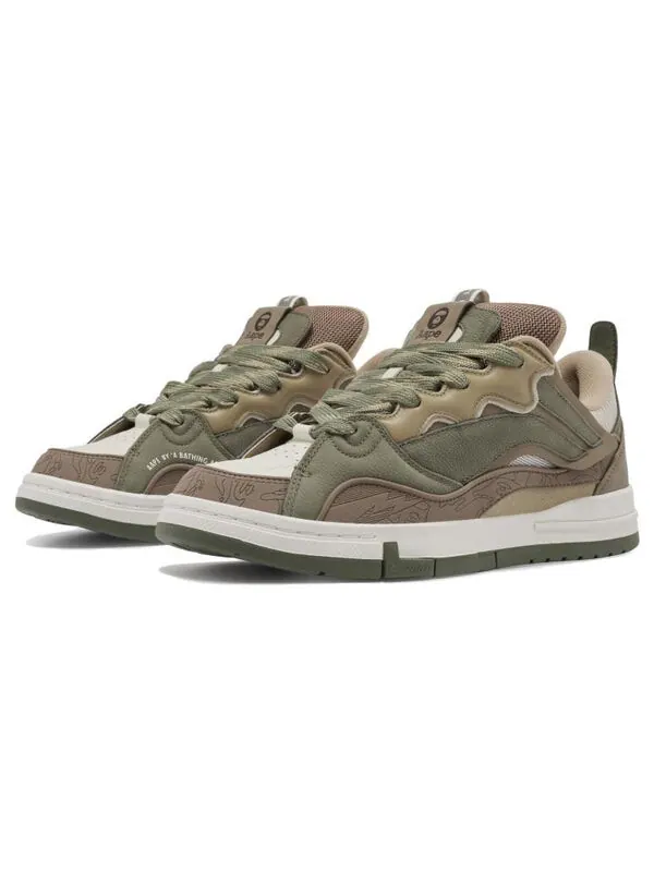 Кроссовки superwave golden x aape 10th anniversary Li-Ning — изображение 2 из 3, зеленый/коричневый