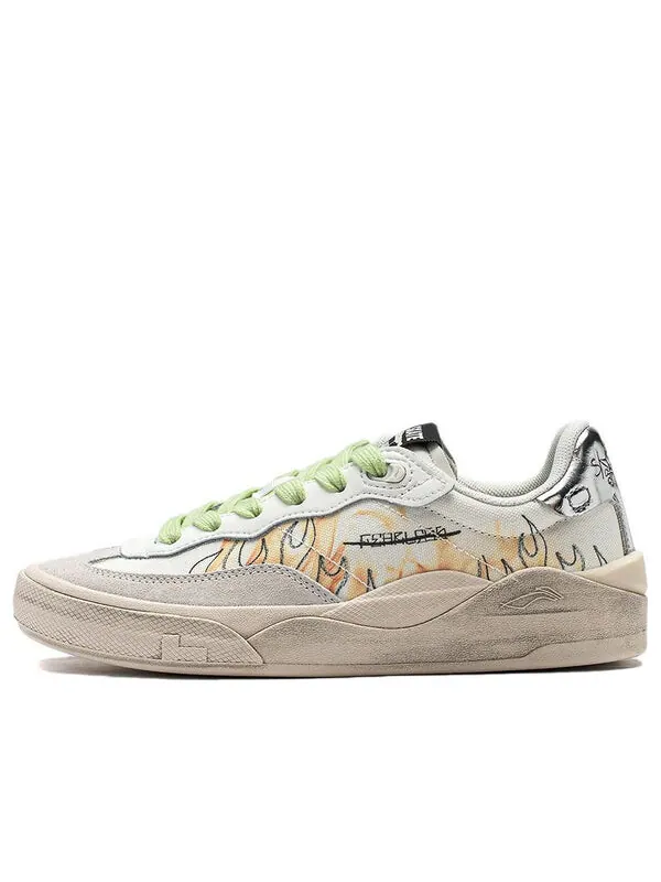 Кроссовки скейт общие Li-Ning — изображение 1 из 4, белый/бежевый/мульти