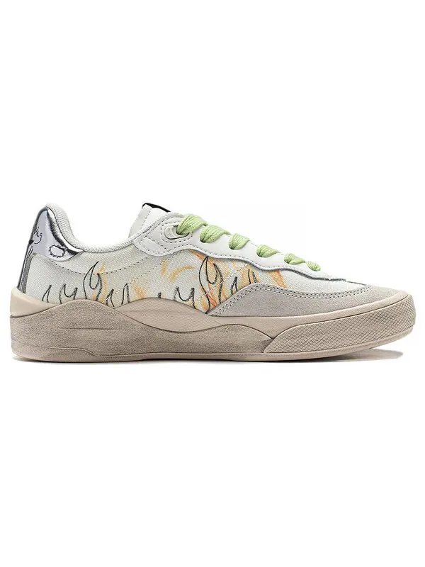 Кроссовки скейт общие Li-Ning — изображение 2 из 4, белый/бежевый/мульти
