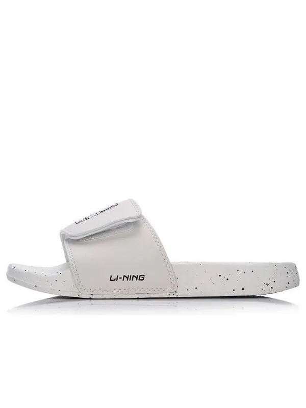 Тапочки спортивные слайдеры Li-Ning — изображение 1 из 4, белый/черный