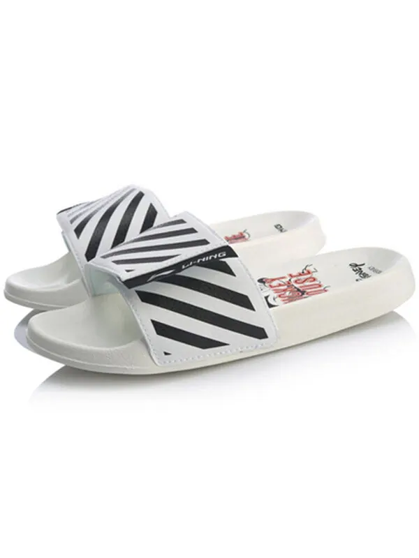 Тапочки sports fashion series disney mickey crossover lightweight stylish white black slippers Li-Ning — изображение 4 из 4