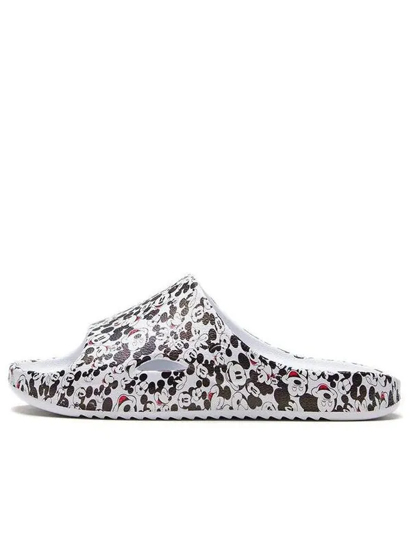 Тапочки disney x casual fashion mickey slippers 'standard white black' Li-Ning — изображение 1 из 4, белый/черный